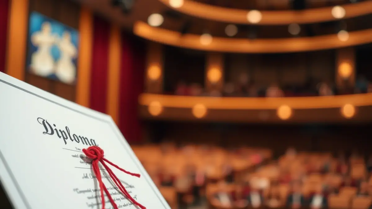 Imatge genèrica d'un diploma o certificat, simbolitzant l'excel·lència acadèmica.