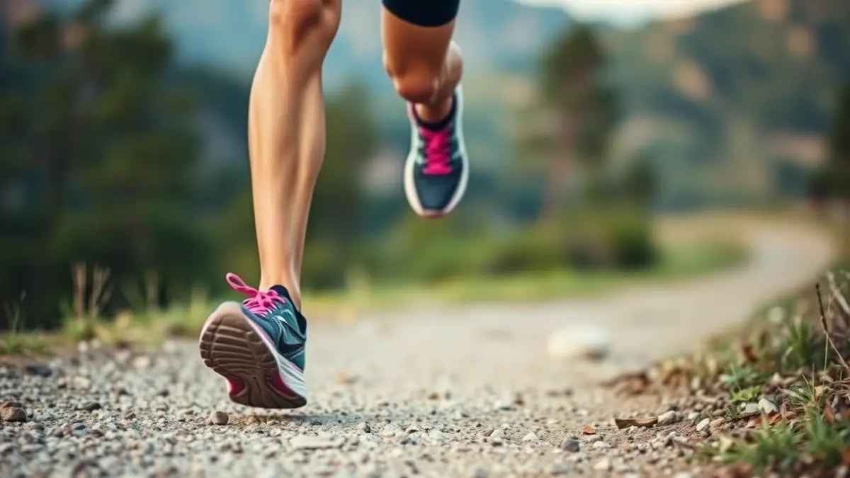 Imatge genèrica d'un corredor en una senda, amb el paisatge natural desenfocat al fons, suggerint resistència i un camí desafiador.