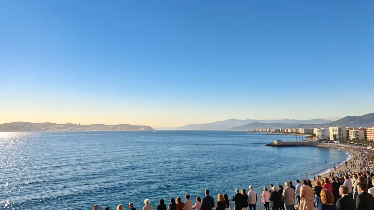 Generic image of a clear and sunny sky over the Mediterranean coast.