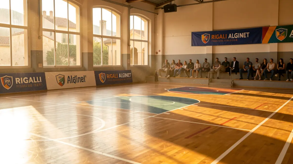 Imagen genérica de una cancha de baloncesto en Alginet.