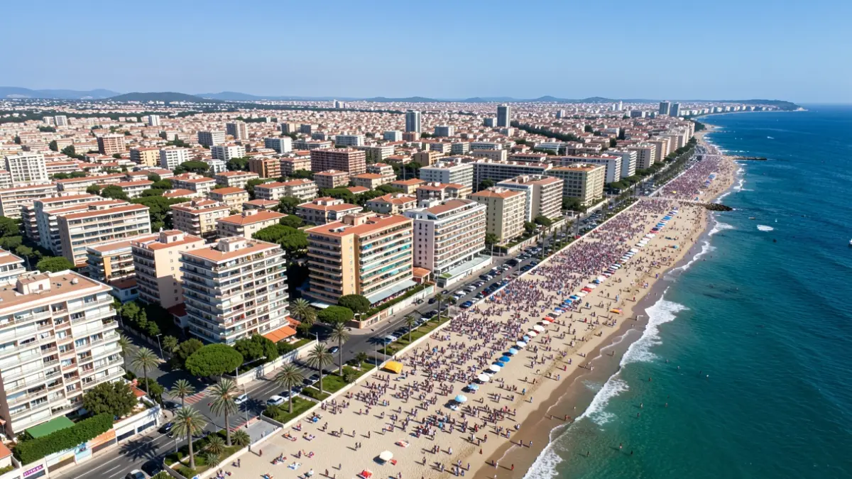 Imatge genèrica de la costa mediterrània amb alta densitat d'edificis.