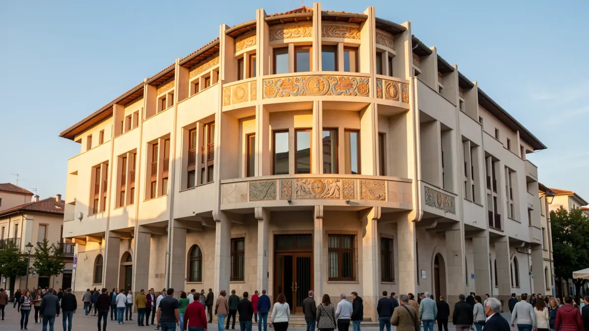 Imagen genérica de un edificio modernista en Burriana.