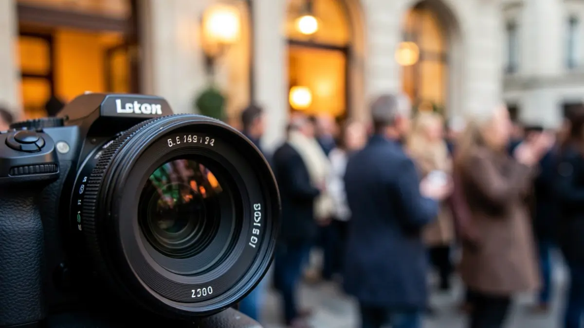 Generic image of a camera during a cultural event.