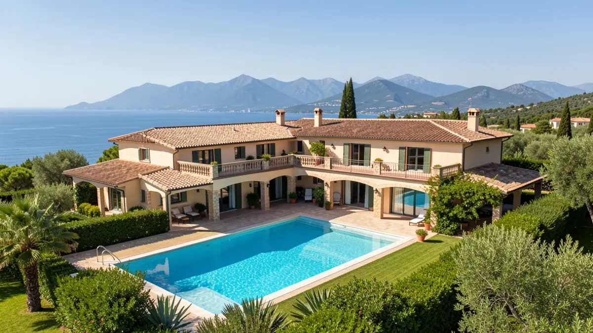 Casa amb piscina i gran parcel·la a Vinaròs amb vistes al mar i la muntanya.