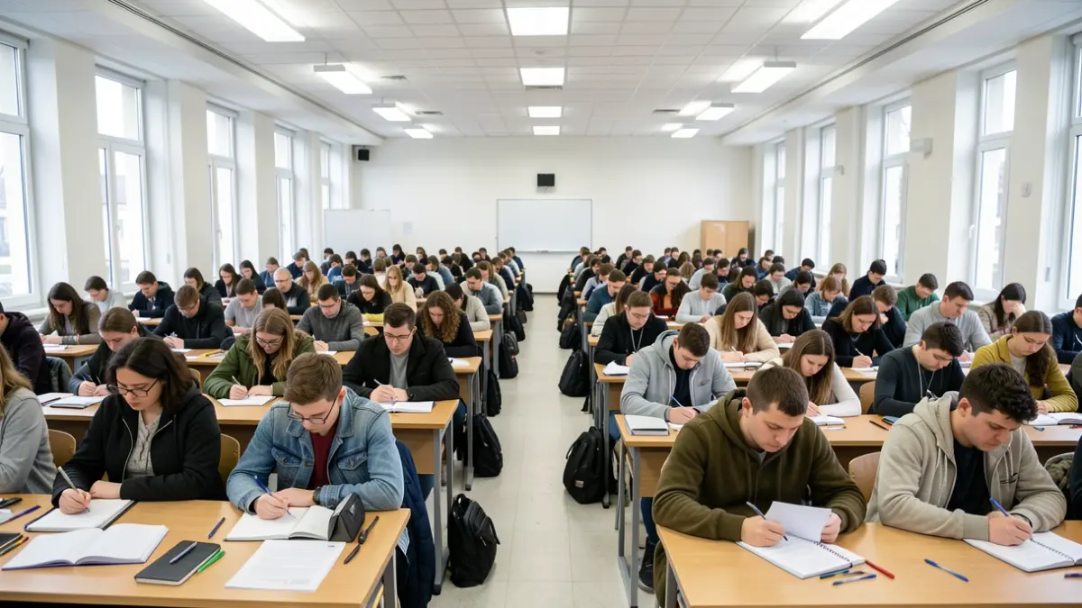 Imatge genèrica d'un examen universitari.
