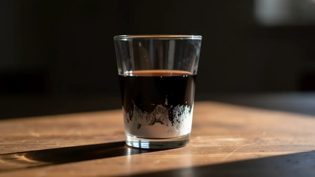 Imagen genérica de un vaso con residuos de sustancia sedante.