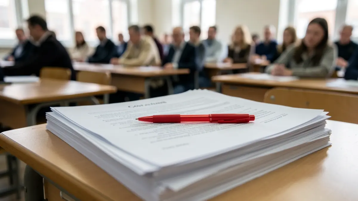 Generic image of university entrance exams.