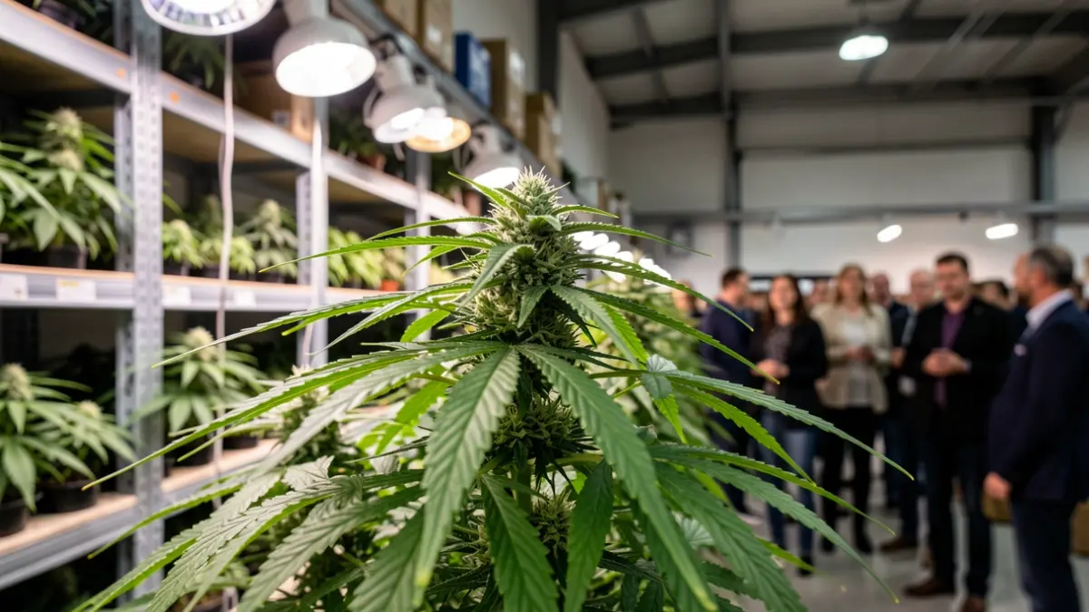 Imatge genèrica de plantes de marihuana en un cultiu interior.