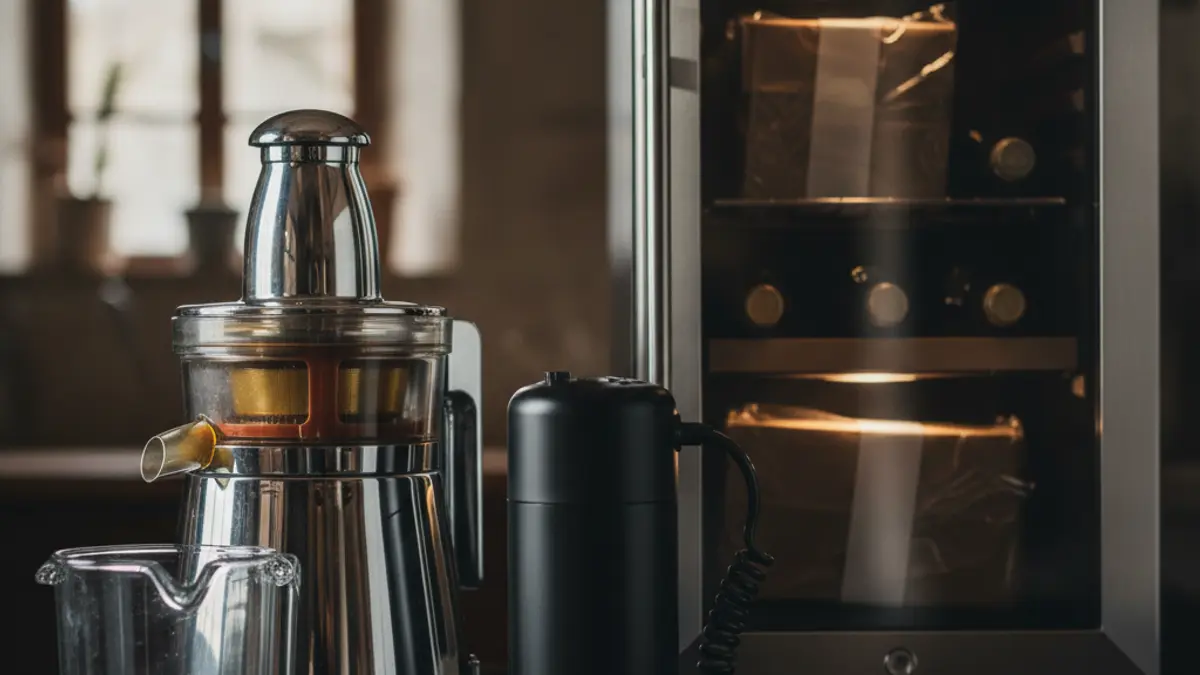 Image of home appliances with hidden packages, representing the drug concealment method.
