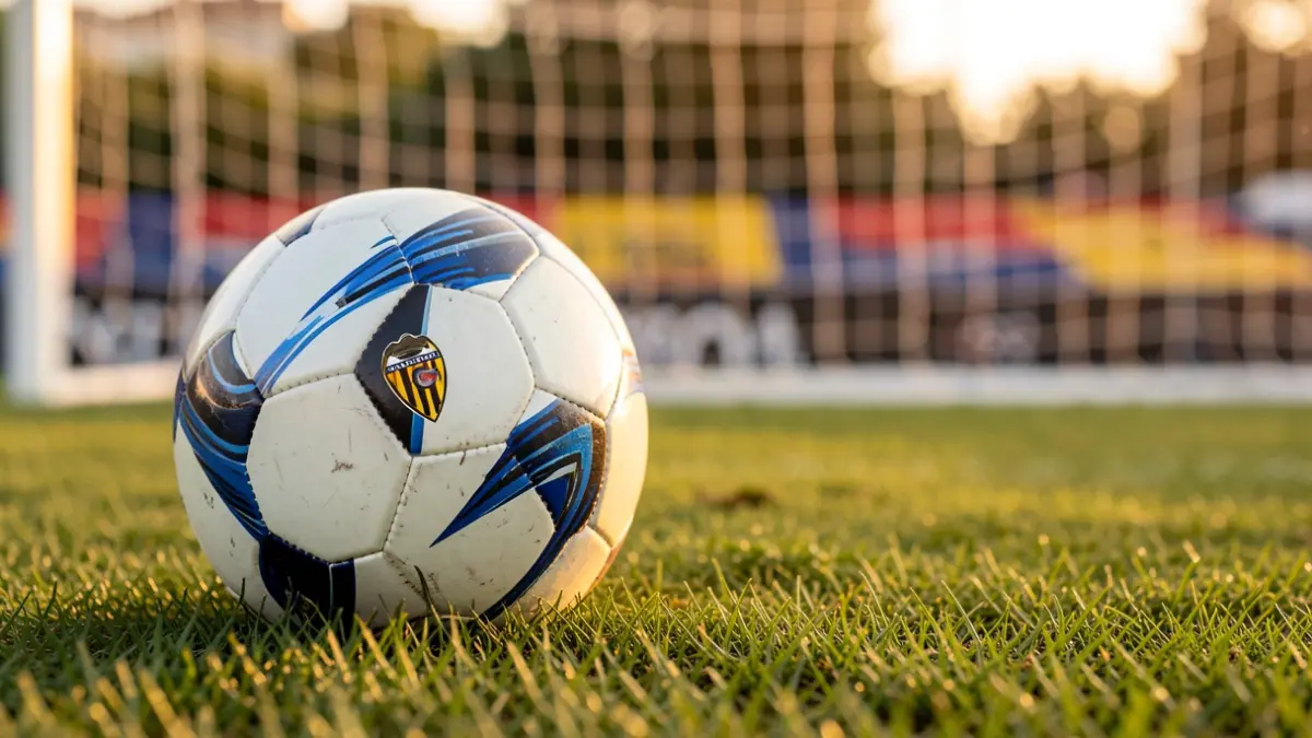 Generic image of a soccer ball on a field.