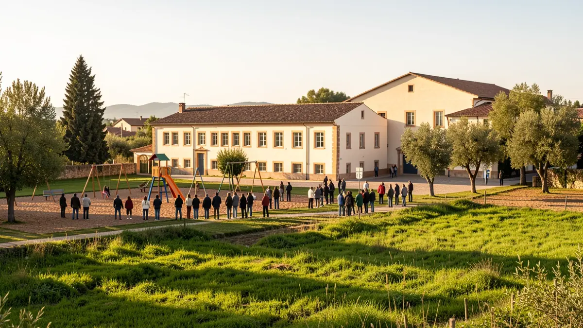 Imatge genèrica d'un col·legi rural a la Comunitat Valenciana.