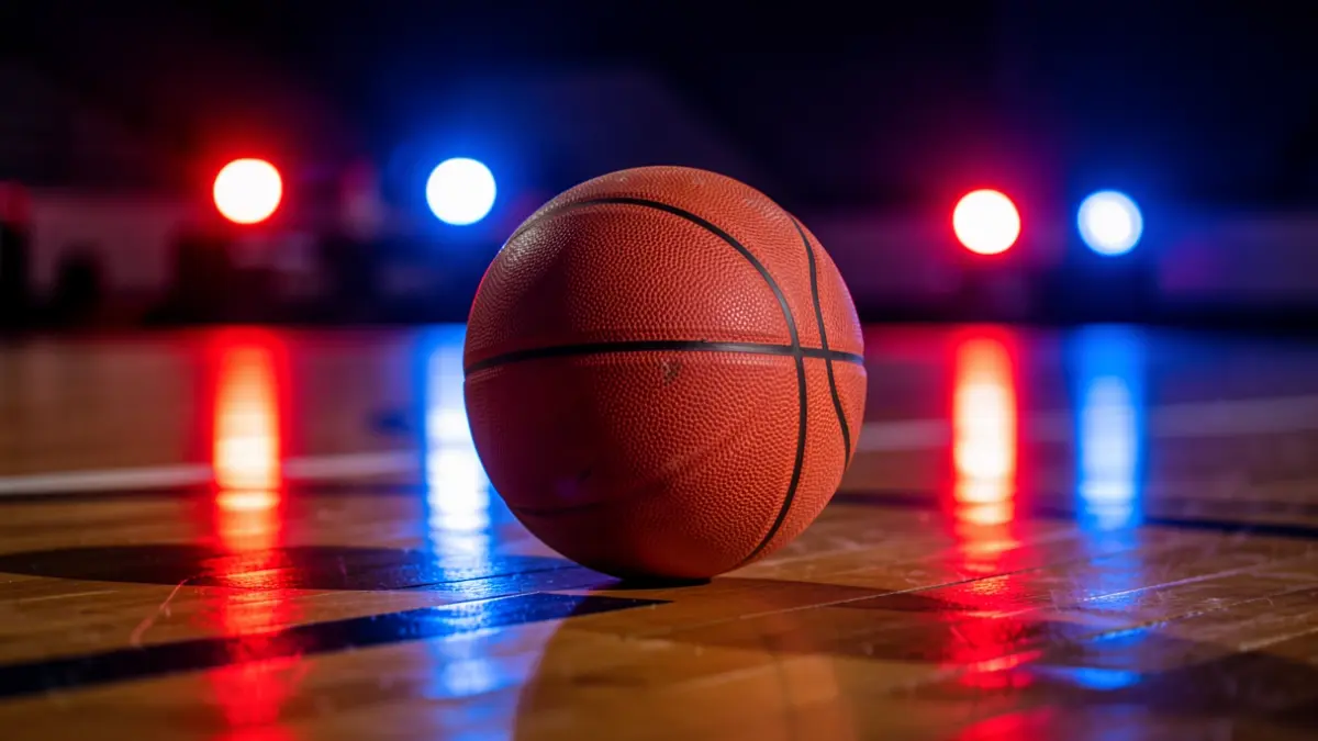 Imagen genérica de un balón de baloncesto en una cancha.