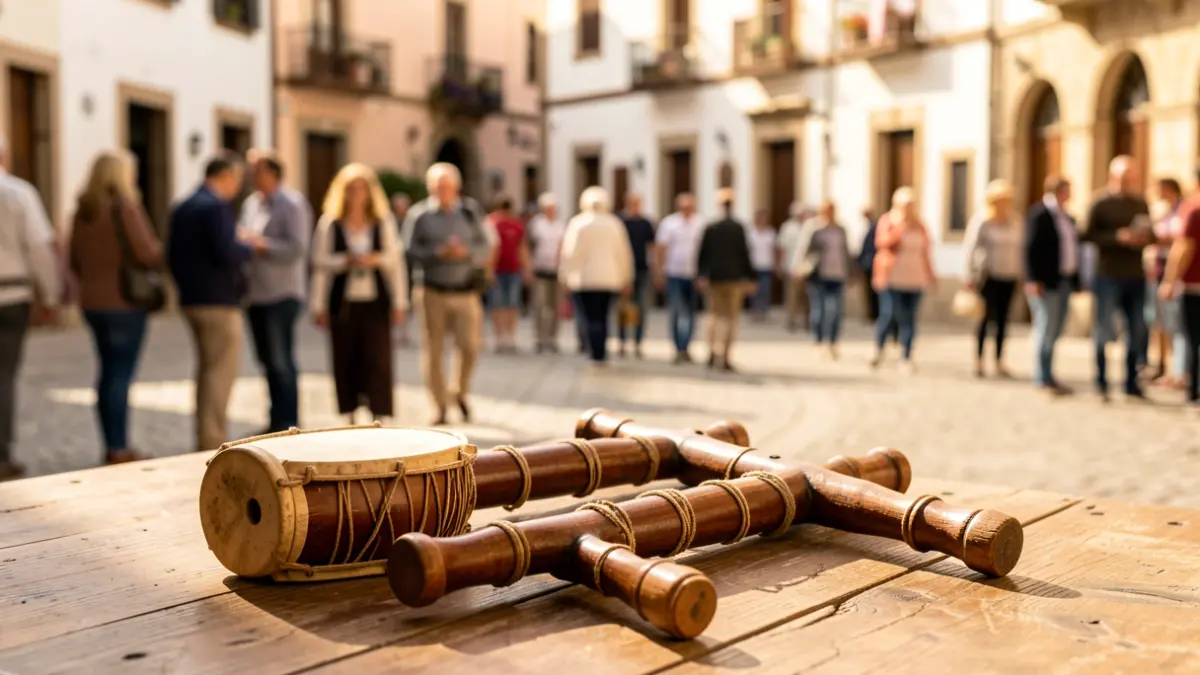 Generic image of traditional Valencian musical instruments in a cultural setting.