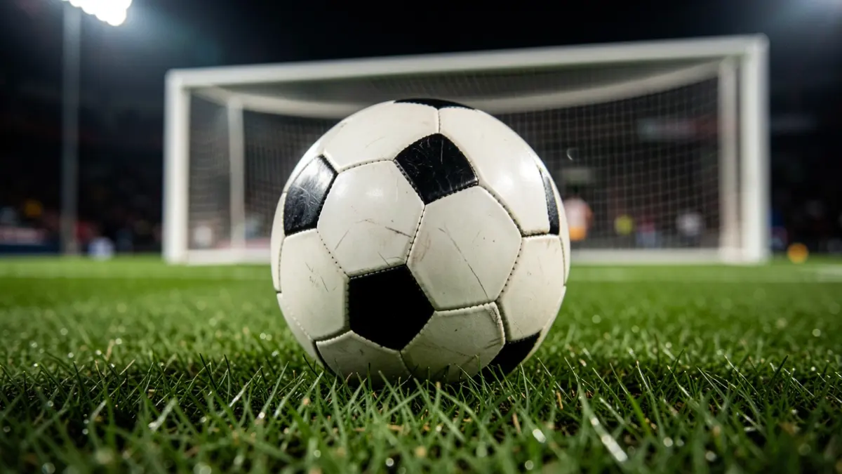 Imatge genèrica d'una pilota de futbol en un camp.