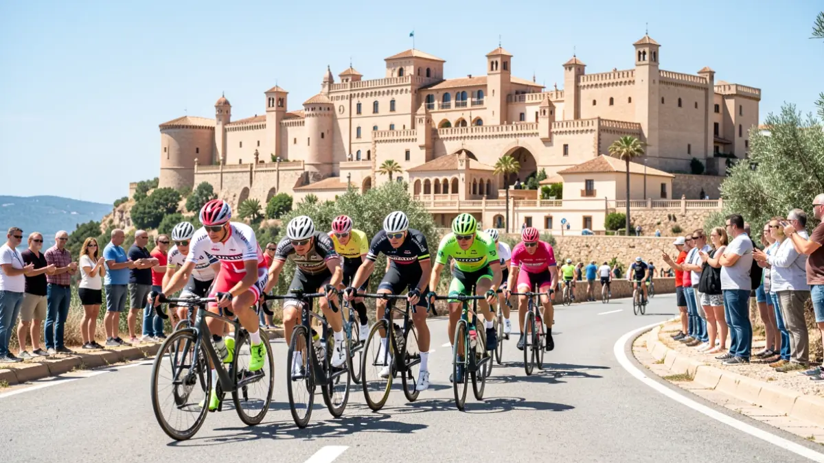 Imatge genèrica de ciclistes en una etapa del Gran Premi Vila-real de Ciclisme.