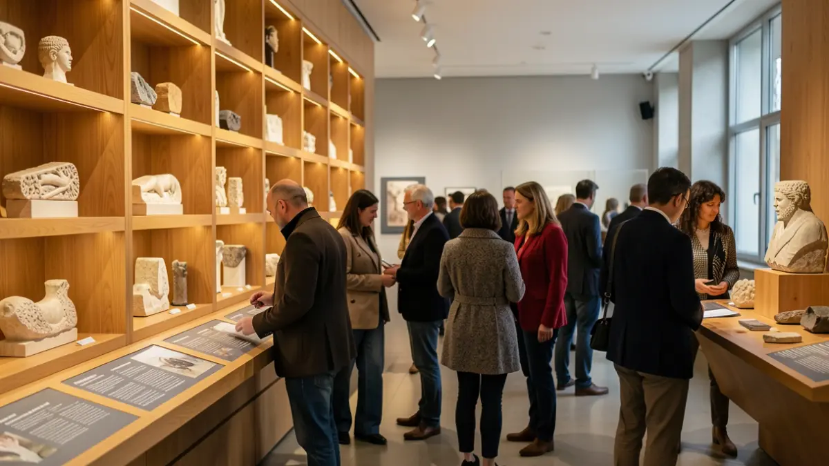 Imatge genèrica de visitants en un museu interactiu amb recursos d'accessibilitat.