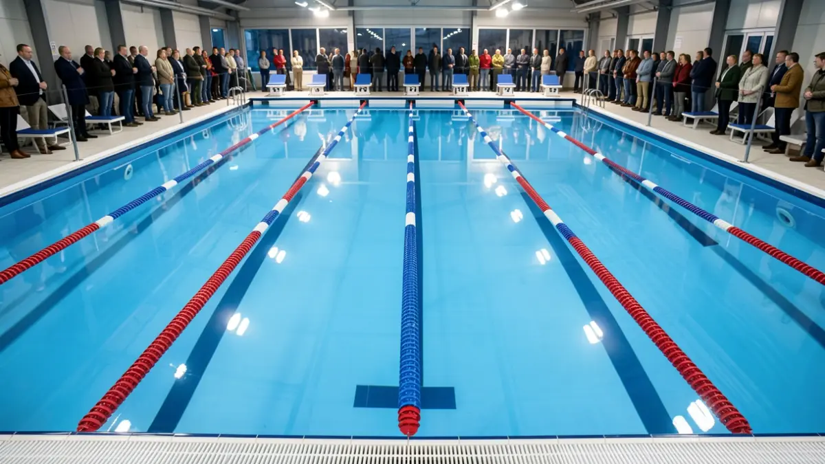 Generic image of a swimming pool at a sports club.