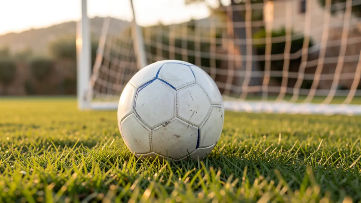 Imatge genèrica d'una pilota de futbol en un camp.