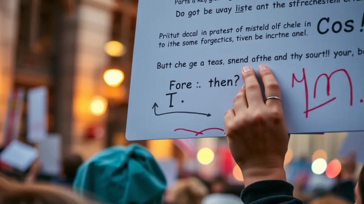 Imatge genèrica d'una manifestació amb pancartes i gent mobilitzada.