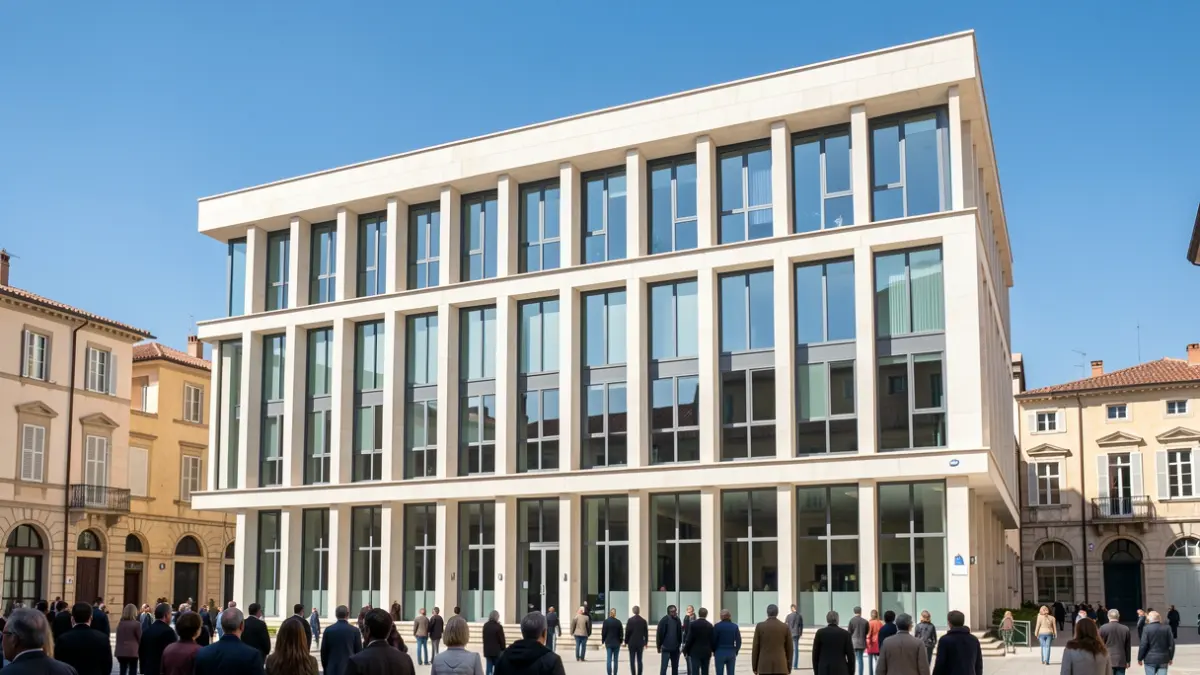 Imagen genérica de un edificio que podría ser un conservatorio.
