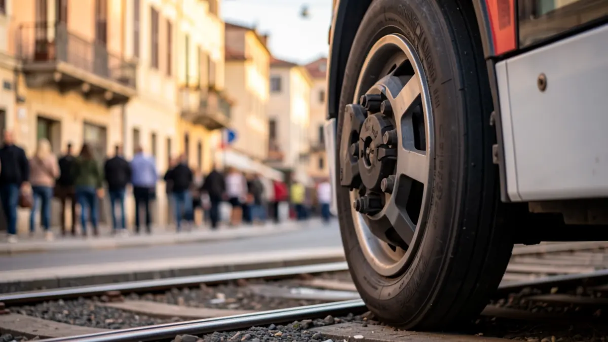 Generic image of a tram in motion.