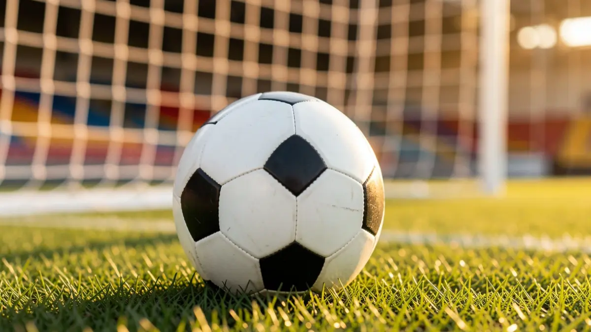 Imagen genérica de un balón de fútbol en un campo.