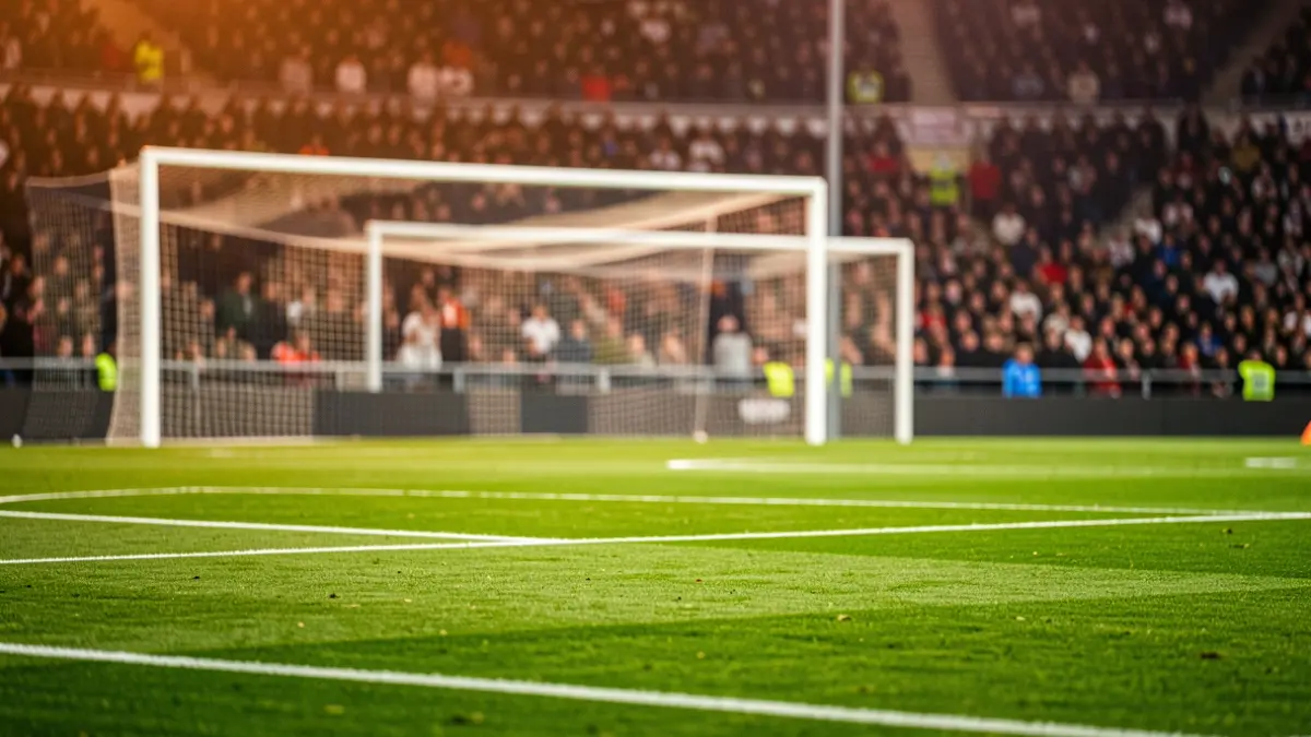 Imatge genèrica d'un camp de futbol amb la porteria al fons.