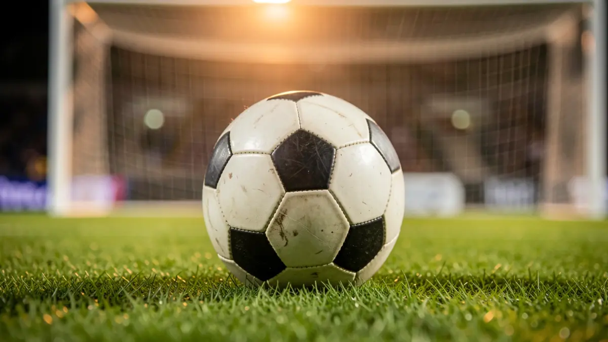 Imatge genèrica d'una pilota de futbol en un camp.