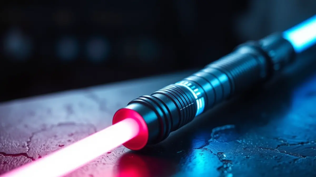 Generic image of a light saber, an iconic element from Star Wars.