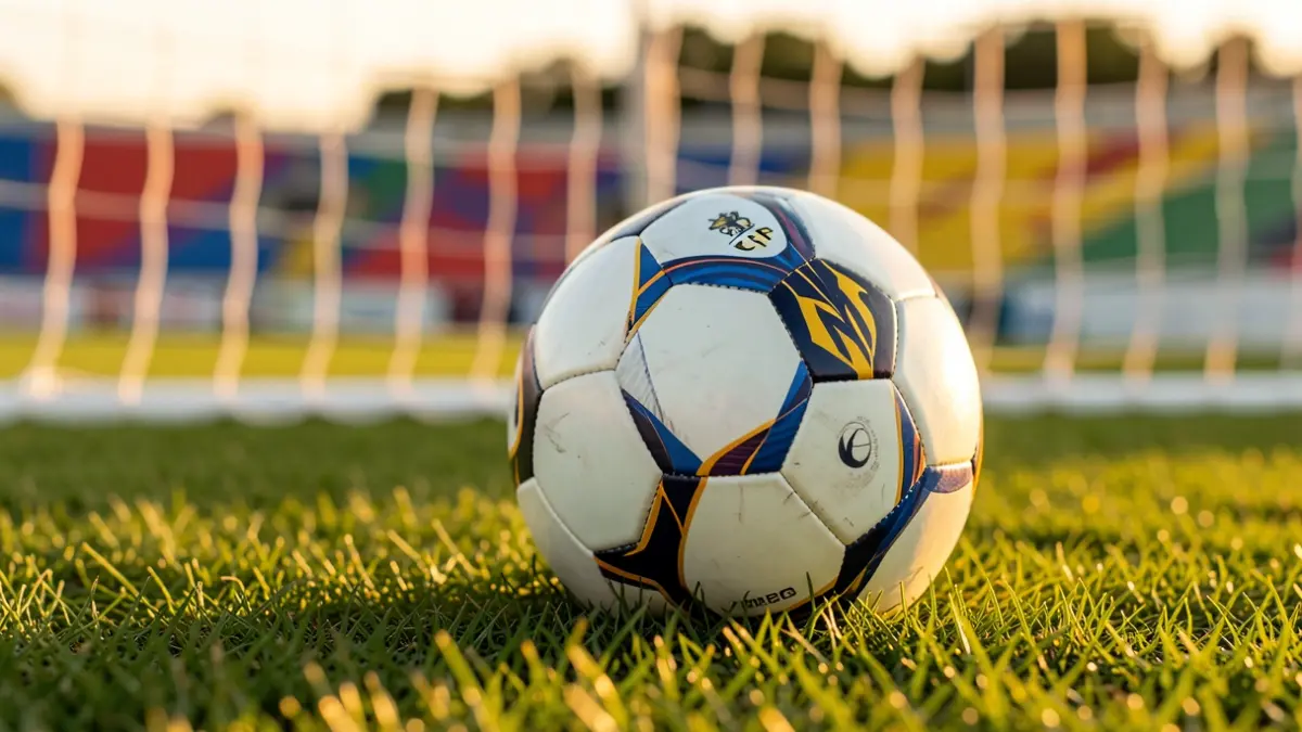 Imatge genèrica d'una pilota de futbol en un camp.