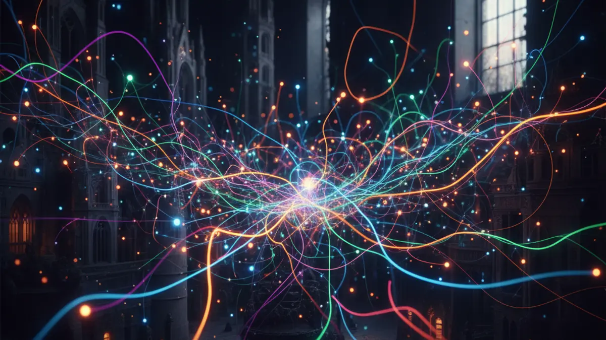Imatge genèrica de la interconnexió de dades i sistemes digitals.