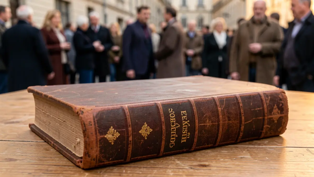 Imatge genèrica d'un llibre antic obert.