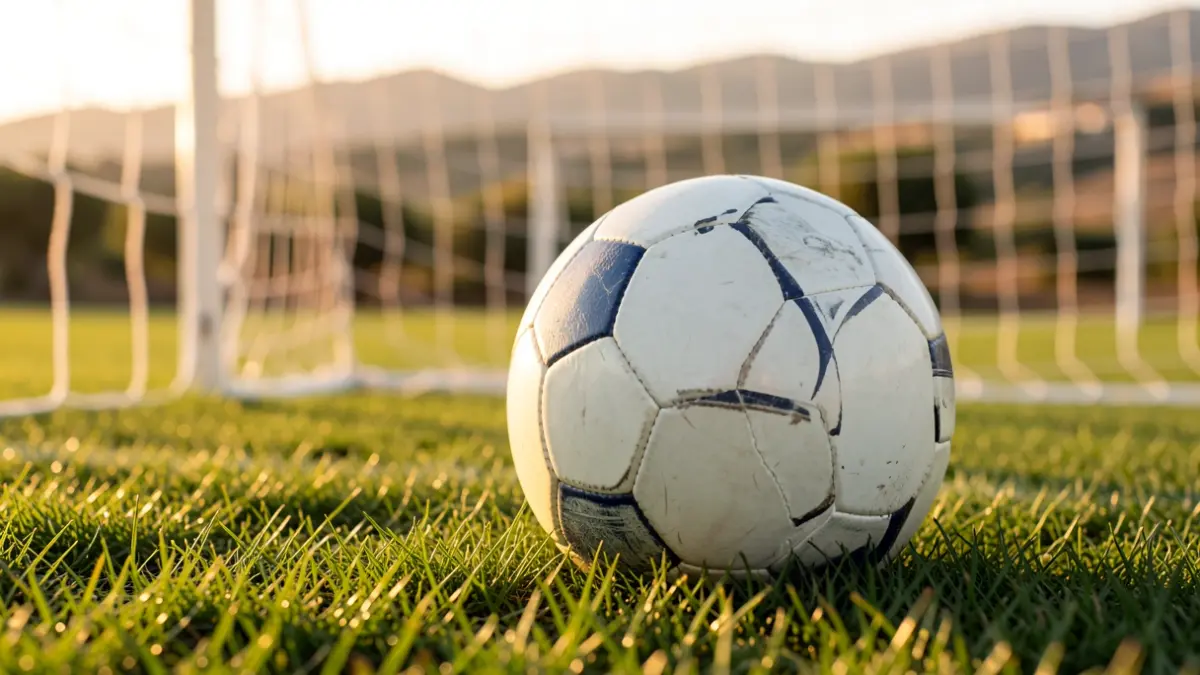 Imatge genèrica d'una pilota de futbol sobre gespa.