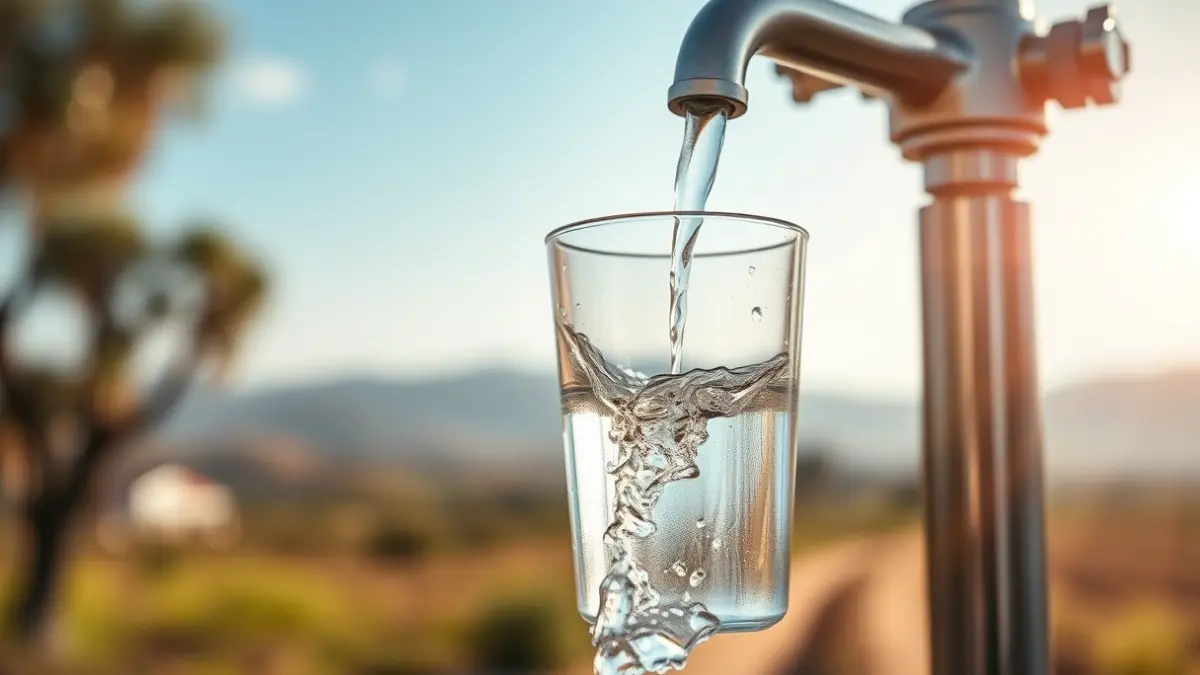 Generic image of a tap with clear water, symbolizing water management.
