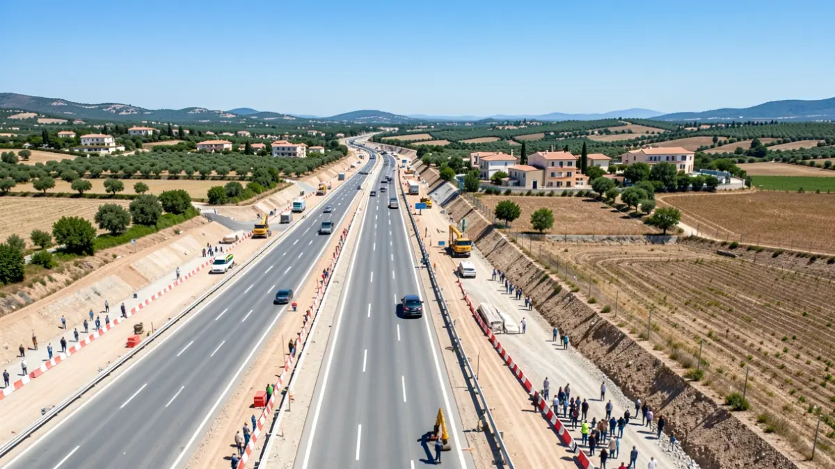Generic image of road construction.