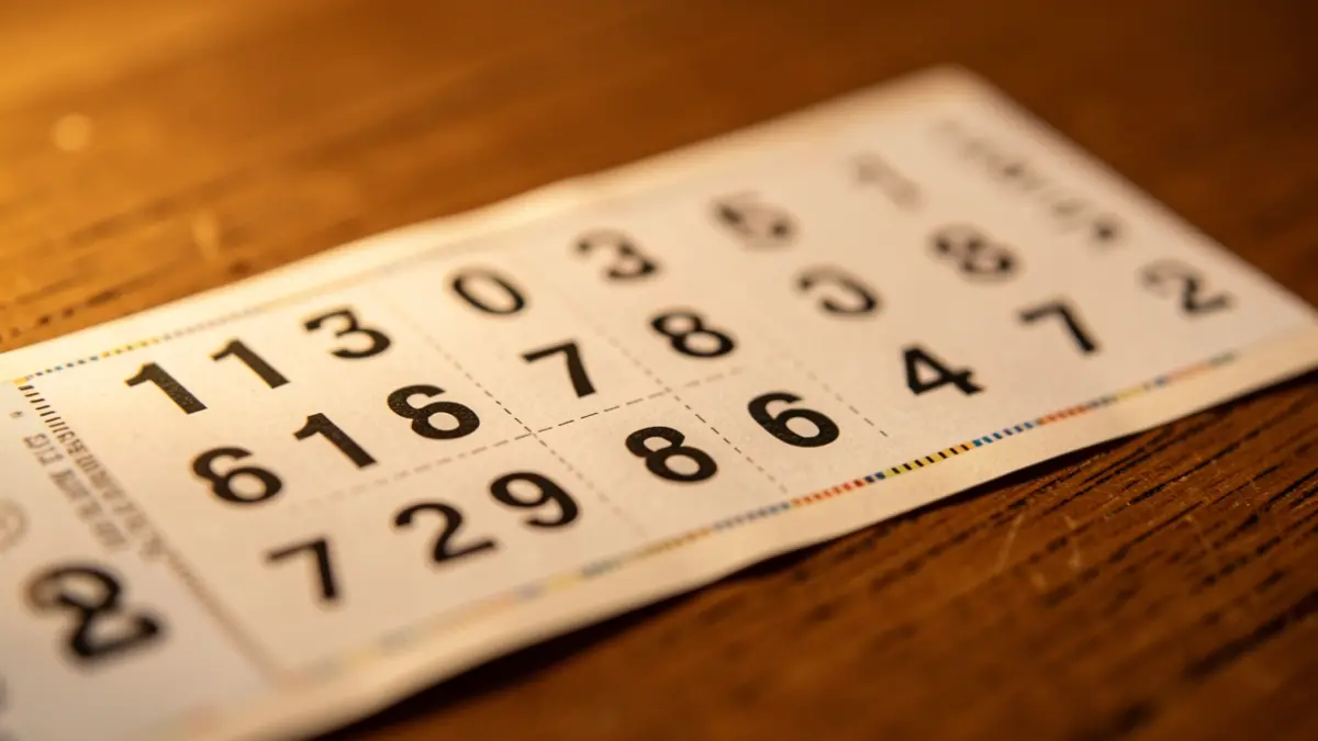 Generic image of a lottery ticket with winning numbers.