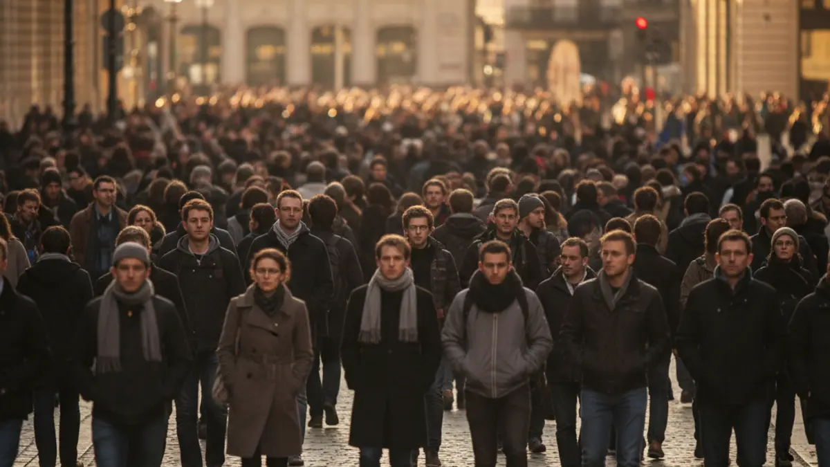 Generic image of a teachers' protest march in a city street.
