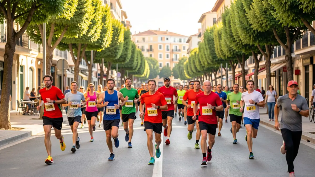 Generic image of a popular race in Valencia with many participants.