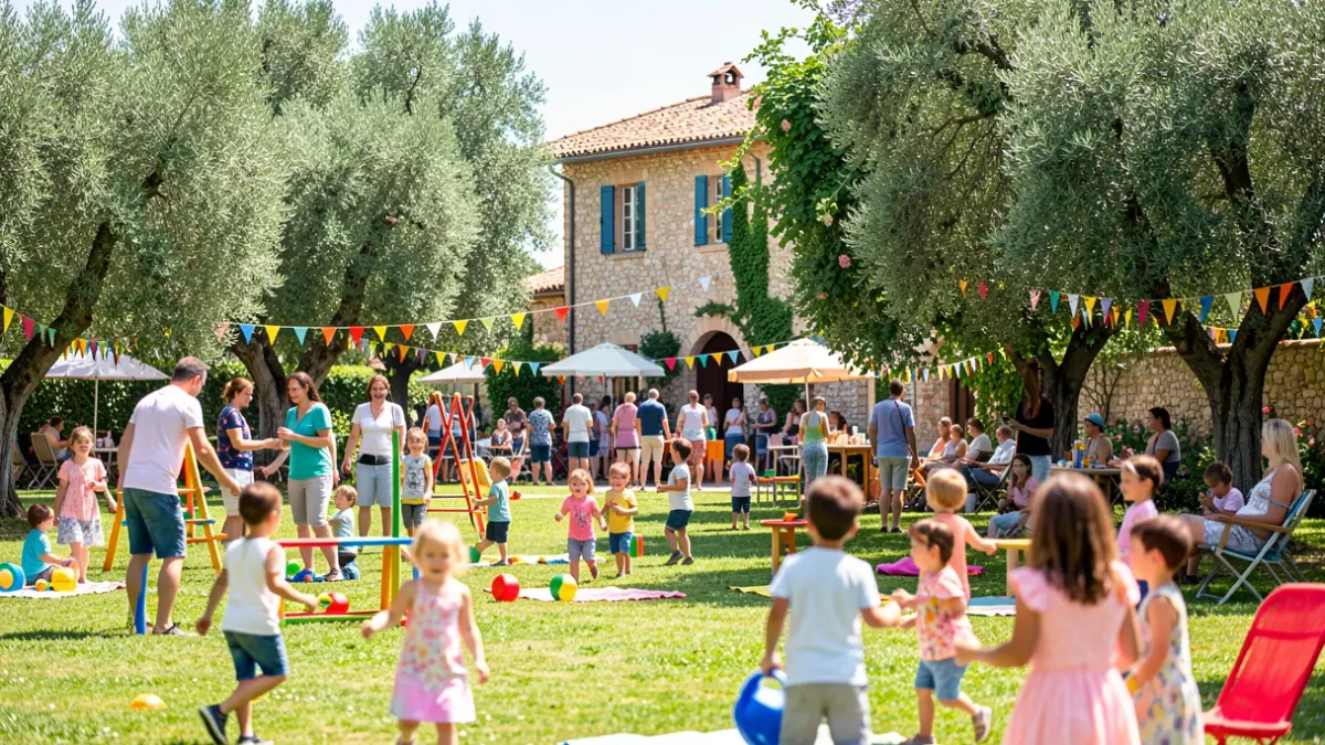 Generic image of a children's festival in a park.