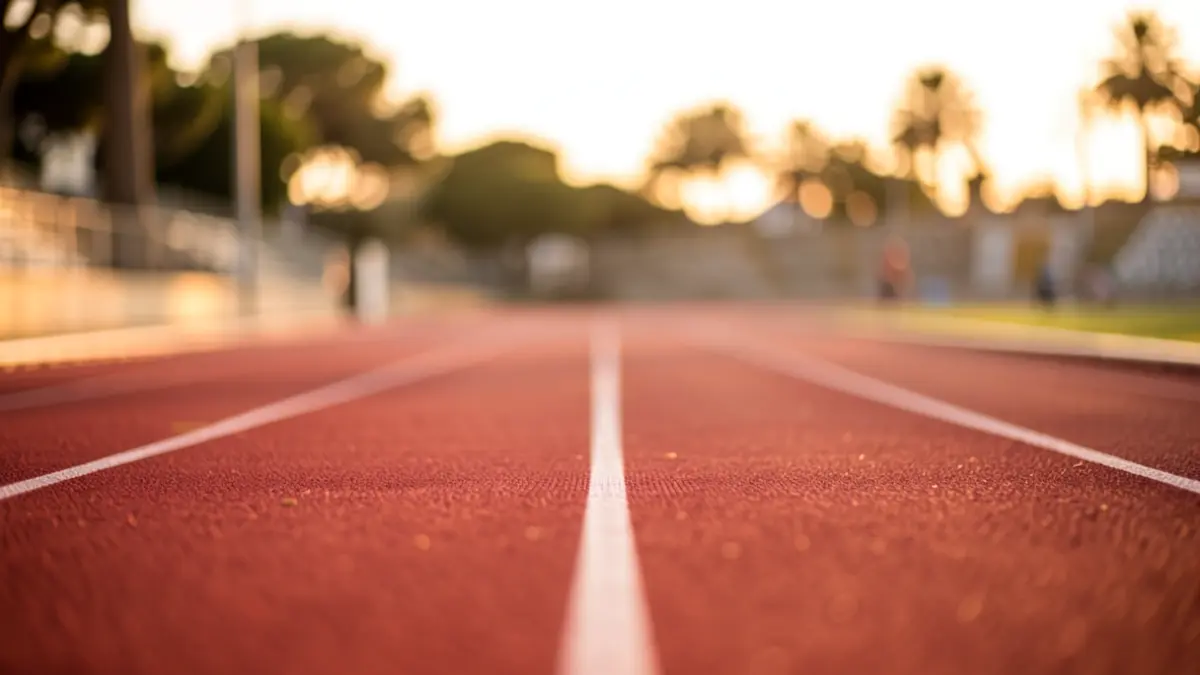 Imatge genèrica d'una pista d'atletisme a València.