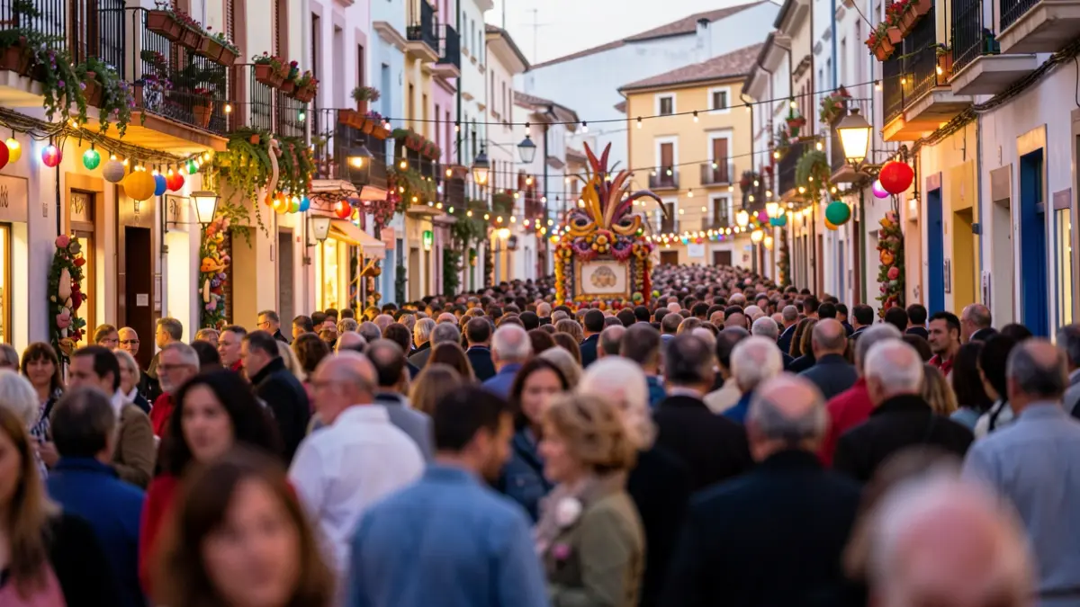 Generic image of a Fallas festival in a Mediterranean city.