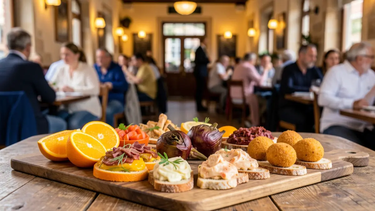 Imagen genérica de tapas variadas presentadas en un evento gastronómico.