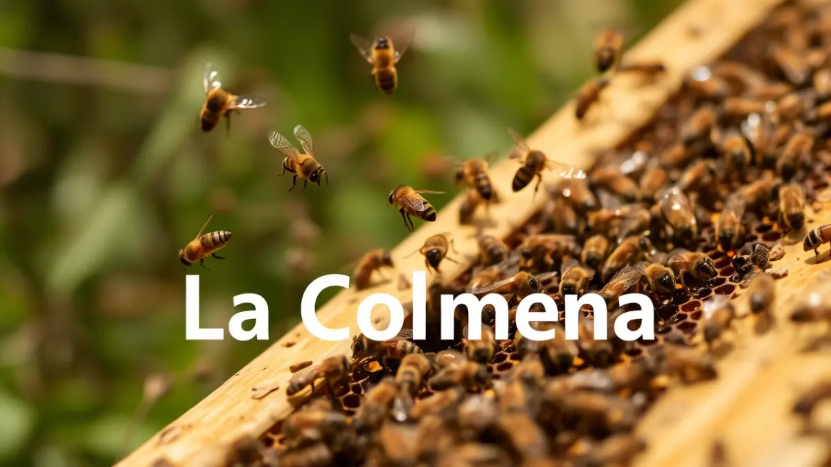 Imagen de una colmena de abejas, representando el proyecto 'La Colmena'.