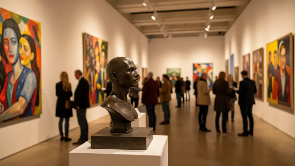 Imatge genèrica d'una exposició d'art contemporani.