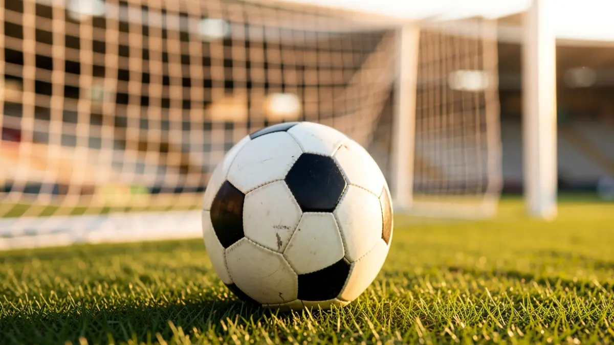 Imagen genérica de un balón de fútbol en un campo.