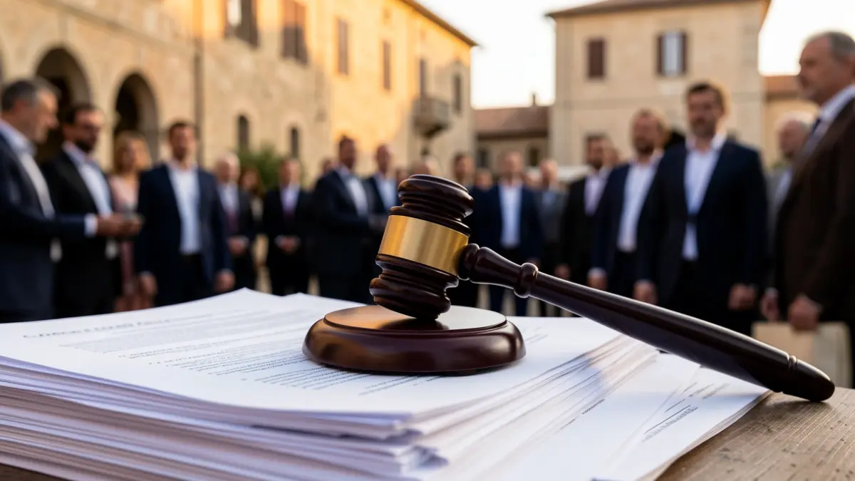 Generic image of a judge's gavel on legal documents.