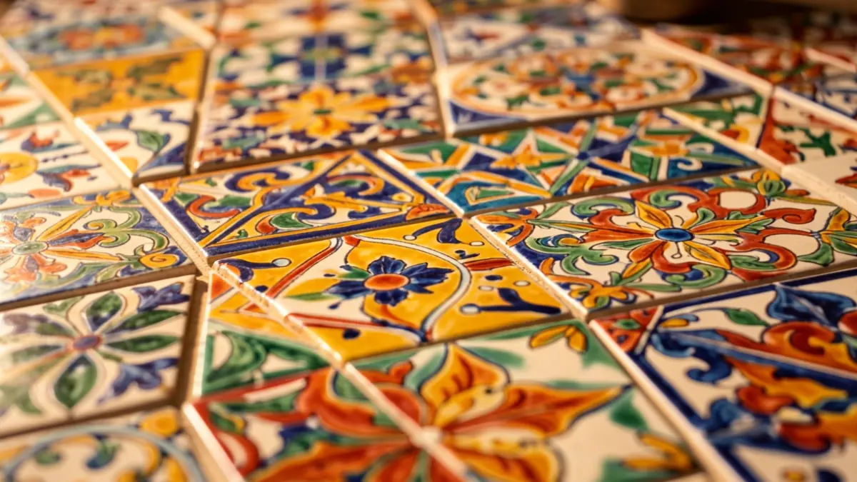 Imagen genérica de azulejos cerámicos con diversos diseños.