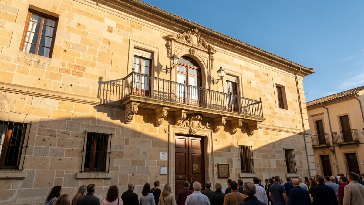 Onda City Hall during a citizen participation day.
