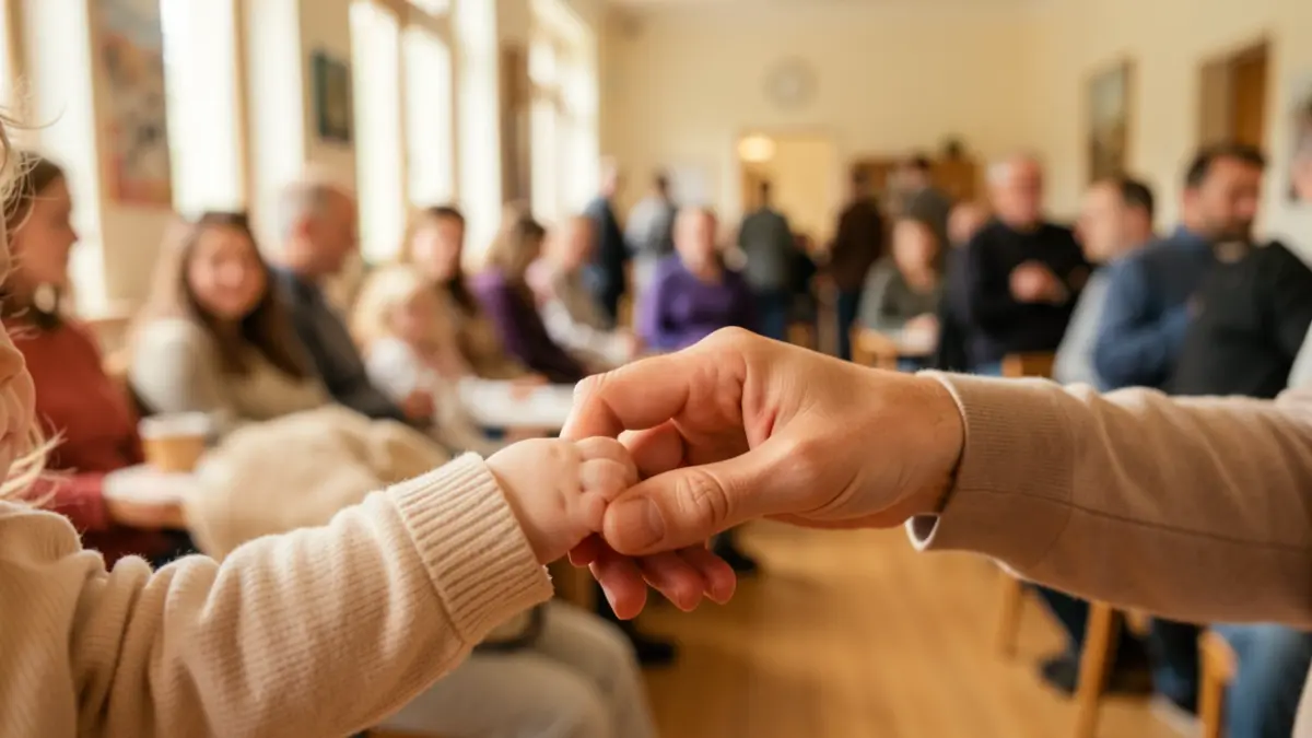Generic image of a baby and an adult, symbolizing the affective bond.