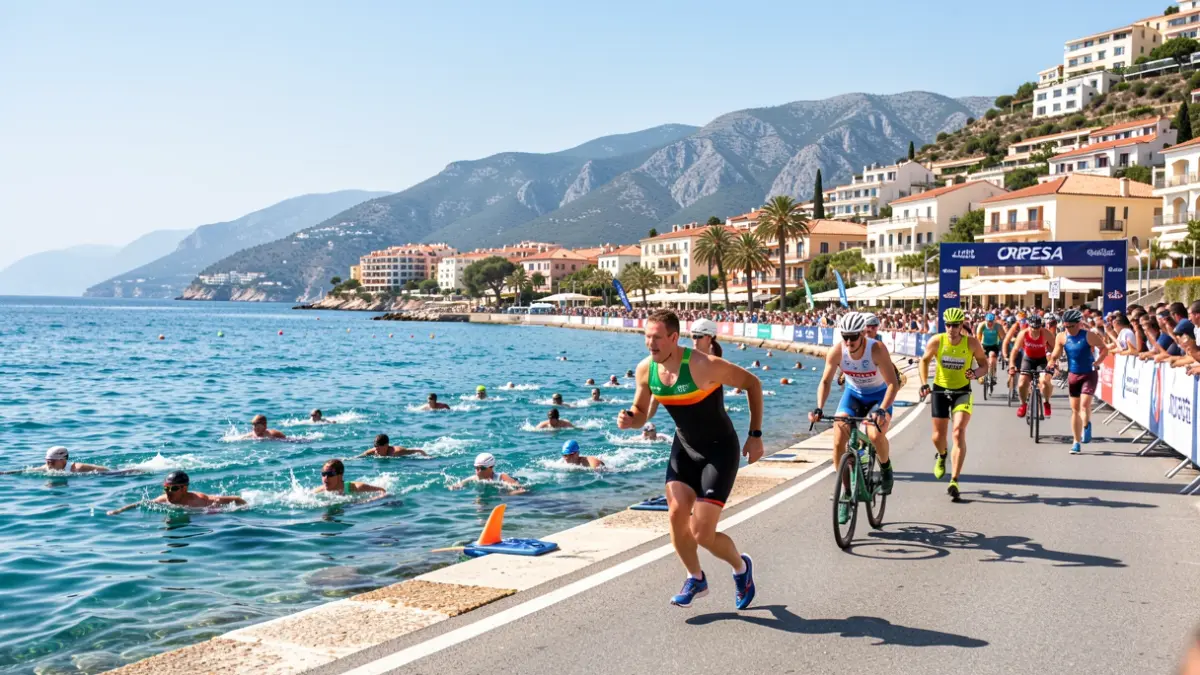 Imatge genèrica d'una competició de triatló a Orpesa.